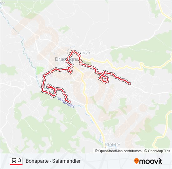 3 bus Line Map