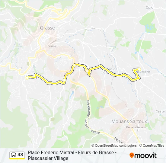4S Bus Line Map