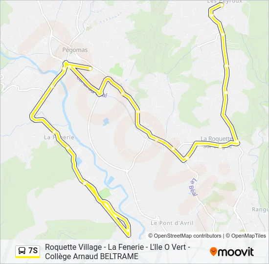 7S Bus Line Map