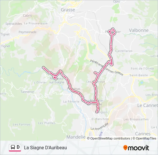 D Bus Line Map