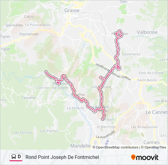 D Bus Line Map