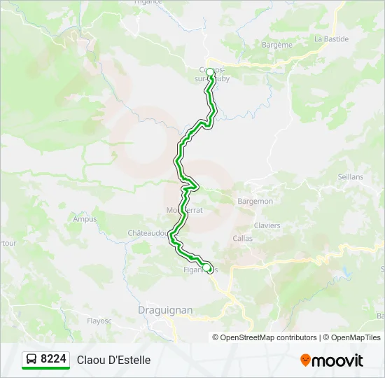 8224 Bus Line Map
