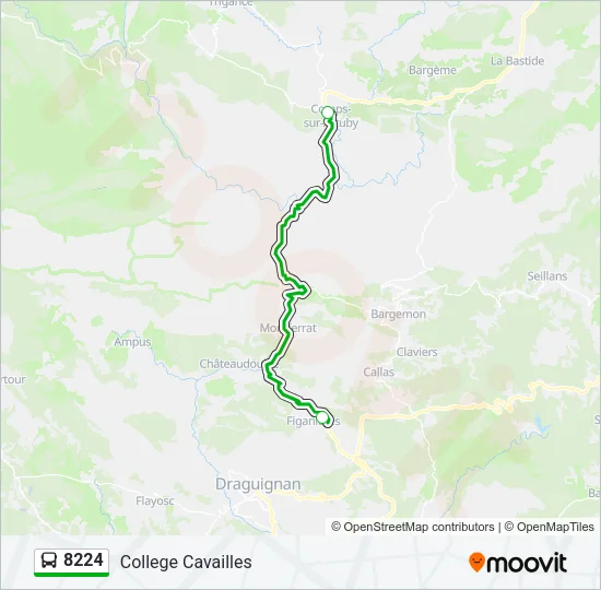 8224 Bus Line Map