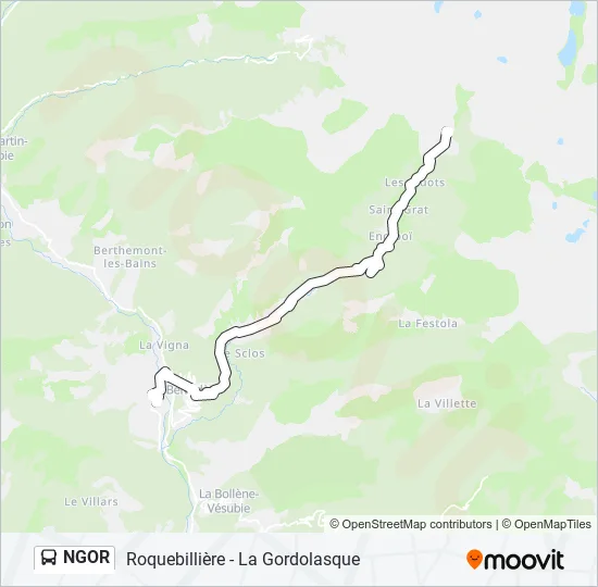 NGOR Bus Line Map
