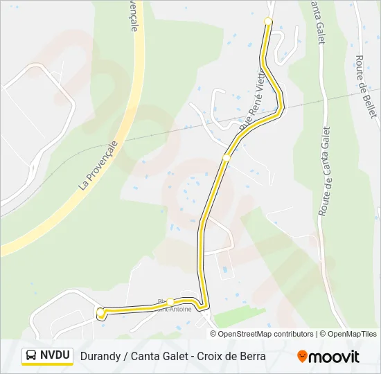NVDU Bus Line Map