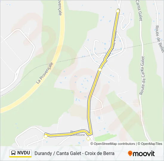 NVDU Bus Line Map