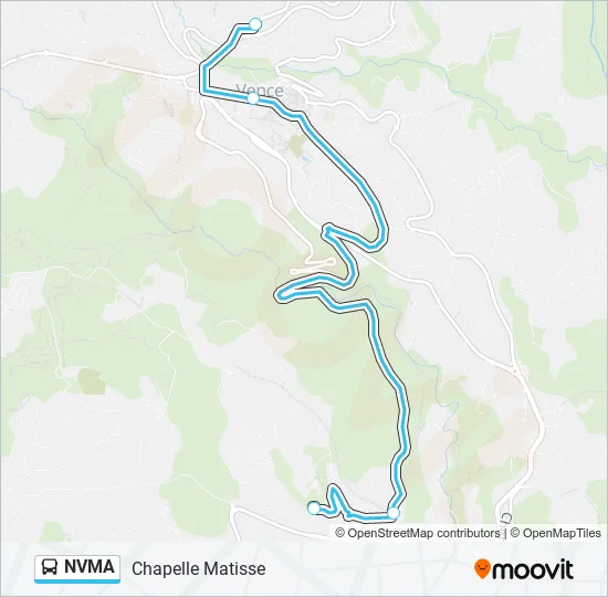 NVMA Bus Line Map