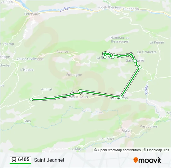 6405 Bus Line Map