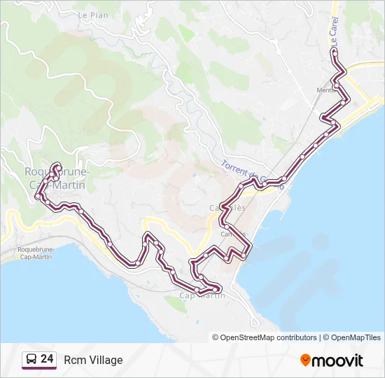 24 Bus Line Map