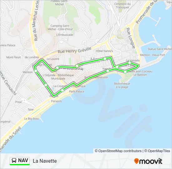 NAV Bus Line Map