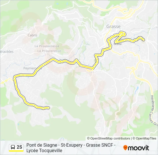 2S Bus Line Map