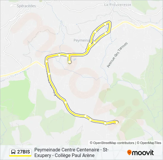 27BIS Bus Line Map