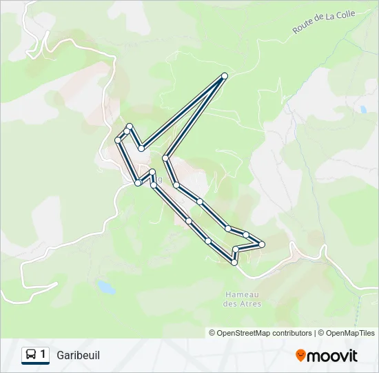 1 Bus Line Map