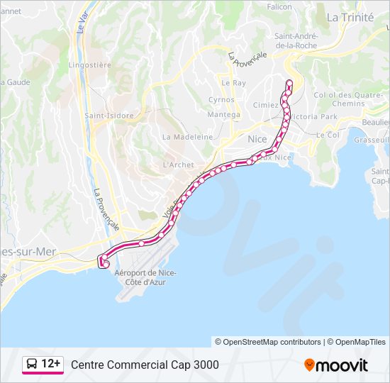 12+ Bus Line Map