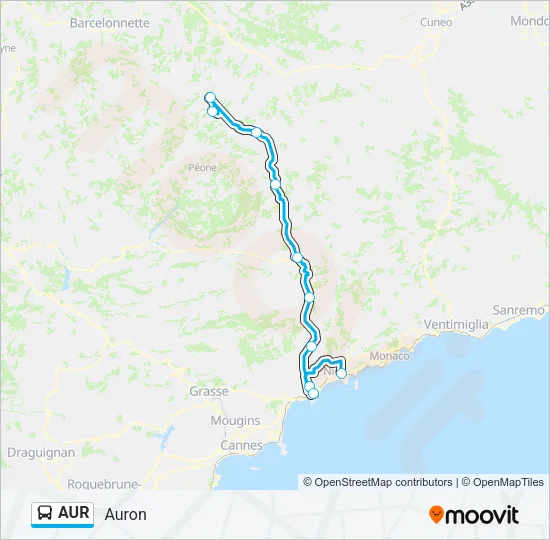 AUR Bus Line Map