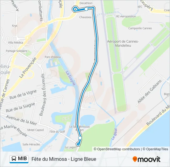 MIB Bus Line Map