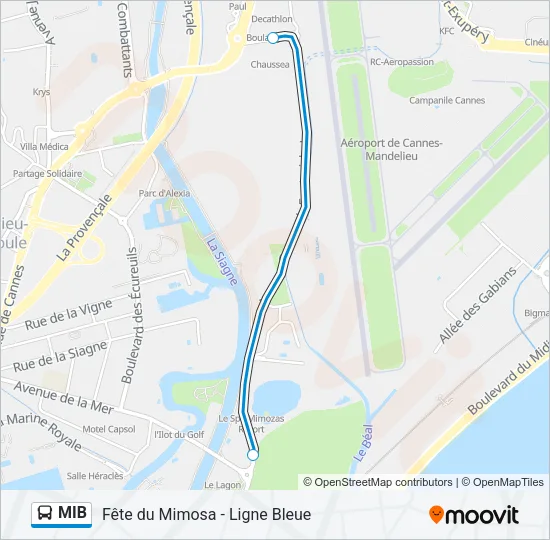 MIB Bus Line Map