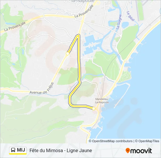 MIJ Bus Line Map