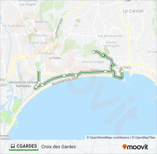 CGARDES Bus Line Map