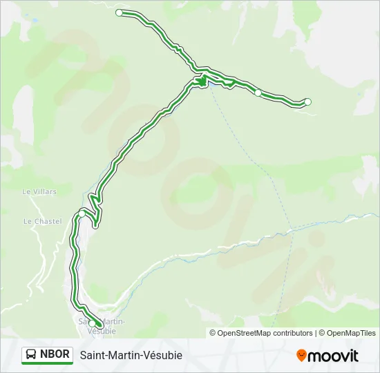 NBOR Bus Line Map