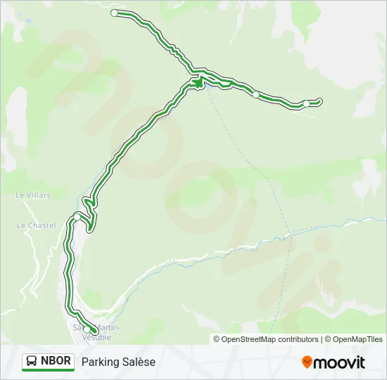 NBOR Bus Line Map