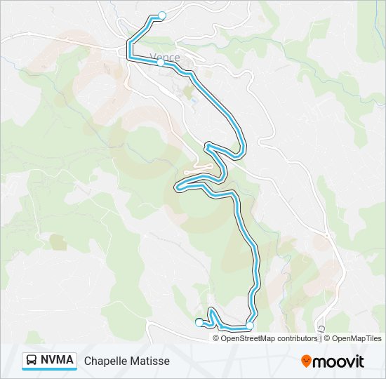 NVMA Bus Line Map