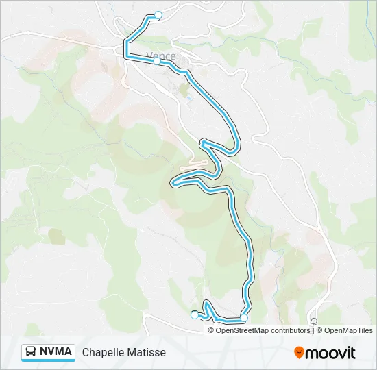 NVMA Bus Line Map