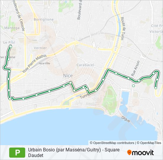 P bus Line Map