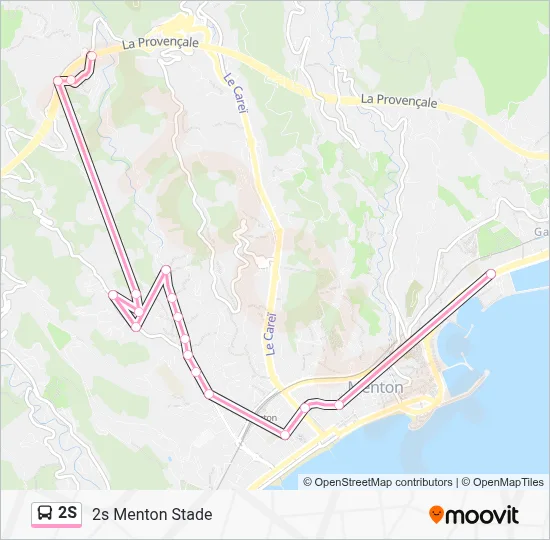 2S Bus Line Map
