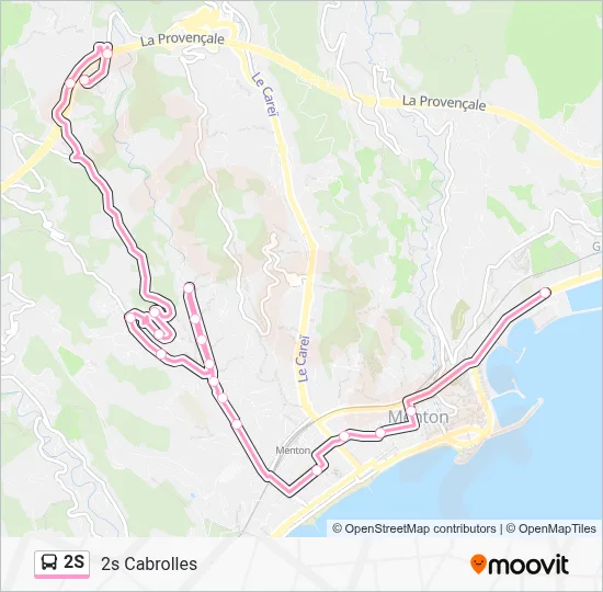 2S Bus Line Map