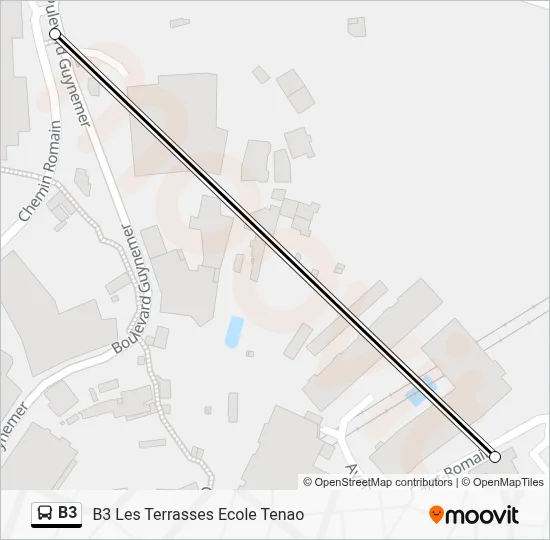 B3 Bus Line Map