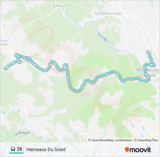 26 Bus Line Map