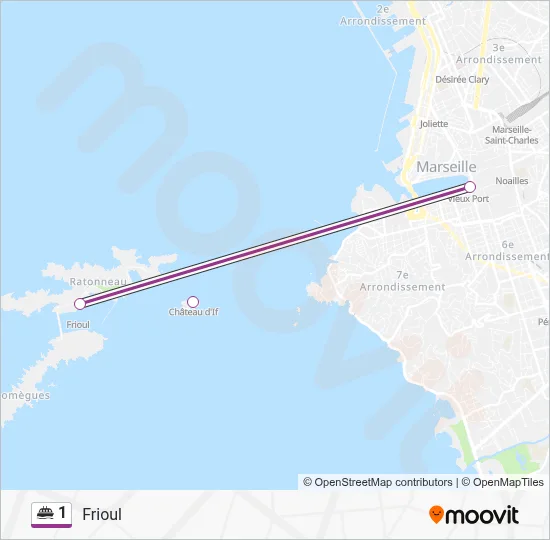 1 Ferry Line Map