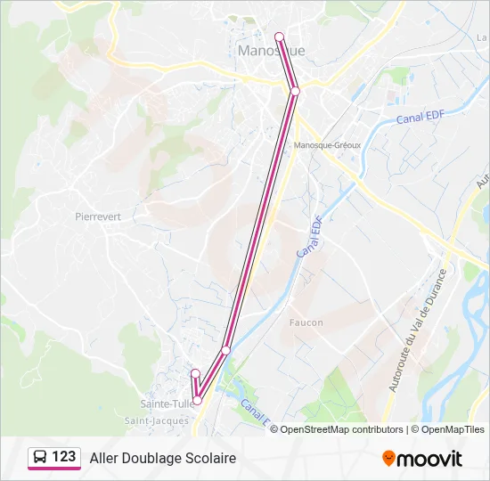 123 Bus Line Map