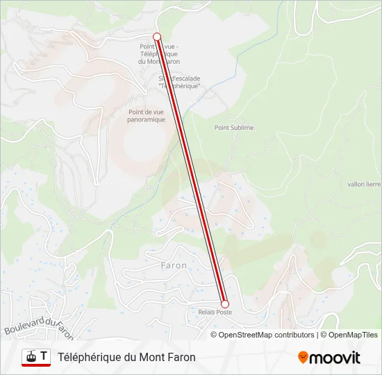 T Gondola Line Map
