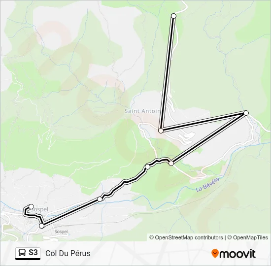S3 Bus Line Map