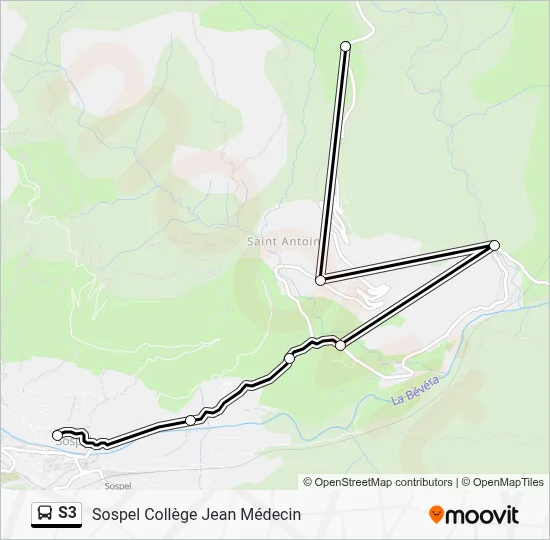 S3 Bus Line Map