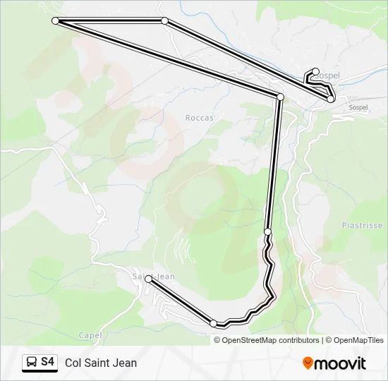 S4 Bus Line Map