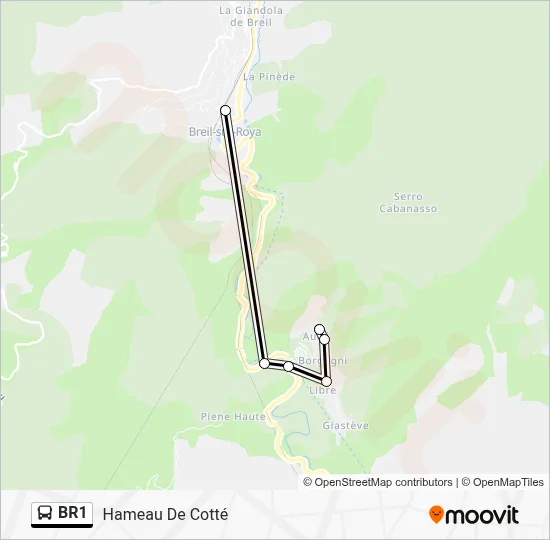 BR1 Bus Line Map