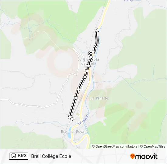 BR3 Bus Line Map