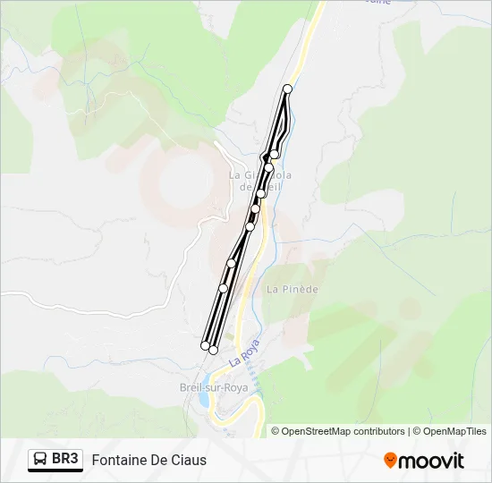 BR3 Bus Line Map