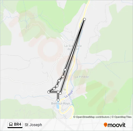 BR4 Bus Line Map