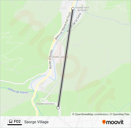 FO2 Bus Line Map