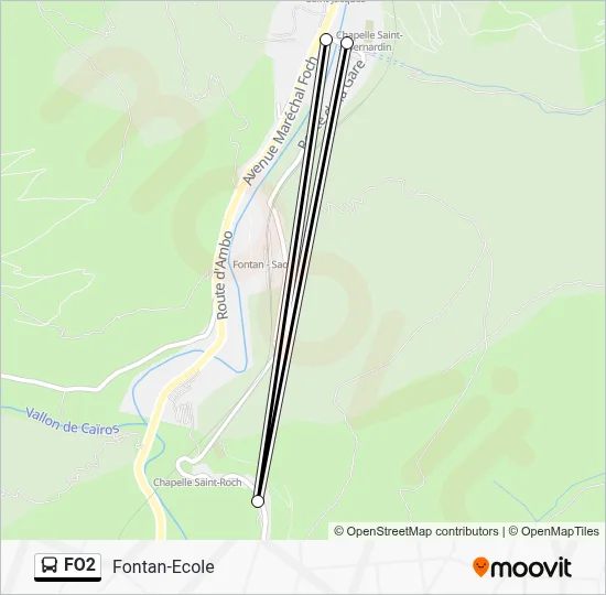 FO2 Bus Line Map