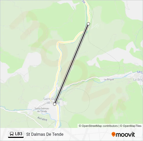 LB3 Bus Line Map