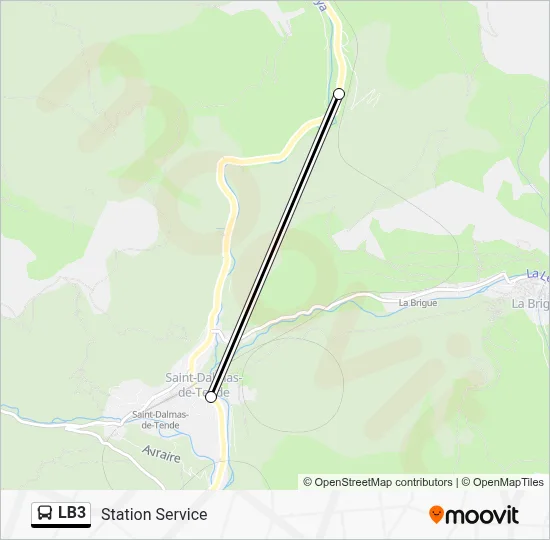 LB3 Bus Line Map
