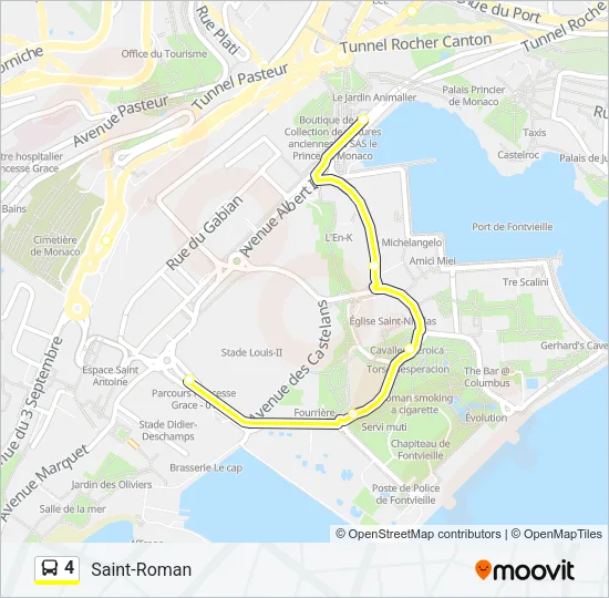 4 Bus Line Map