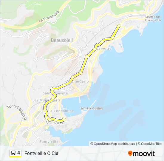4 Bus Line Map