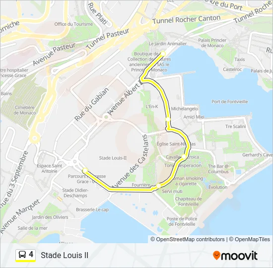 4 Bus Line Map