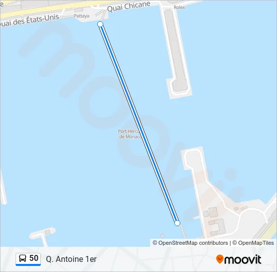 50 Bus Line Map
